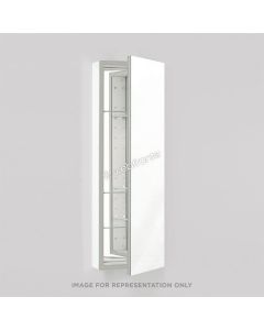 Robern Pl Series 19-1/4" X 30" X 4" Flat Top Cabinet With Polished Edge, Non-handed (reversible), Black Interior and Non-electric PLM2030B