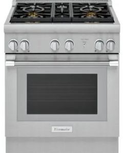 Thermador Pro Harmony Professional Series 30 Inch Freestanding Gas Range with 4 Sealed Star Burners on Pedestal 4.6 cu. ft. Convection Oven PRG304WH