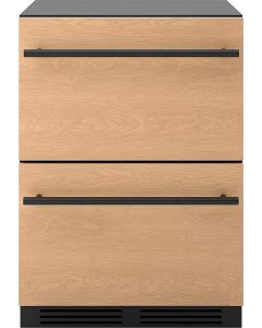 Zephyr Preserv 24 Inch Panel Ready Dual Zone Under Counter Refrigerator with Drawers PRRD24C2AP (Panel Sold Seperately)