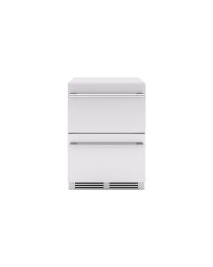 Zephyr PRESRV PRRD24C2AS-OD 24 Inch Outdoor Dual Zone Refrigerator Drawers with 5.1 Cu. Ft. Capacity, PreciseTemp™, Active Cooling Technology, Soft-Close Drawers, Drawer Organizers, Door Alarm, Sabbath Mode and Energy Star Certified: Stainless Steel
