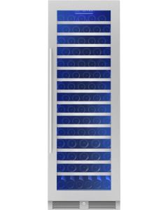 Zephyr PRESRV PRW24F01CG 24 Inch Single Zone Full Size Wine Cooler with 142 Bottle Capacity, PreciseTemp™, Active Cooling Technology, Vibration Dampening, 3-Color LED Lighting, Full Extension Wood Racks, Air Filtration, Reversible Door, Energy Star Certif