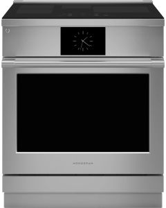 Monogram 30 Inch Freestanding Professional Induction Smart Range with 4 Elements, 5.3 cu. ft. Oven Capacity, Self-Clean Steam Clean, Hot Air Fry Mode, and ADA Compliant ZHP304ETVSS
