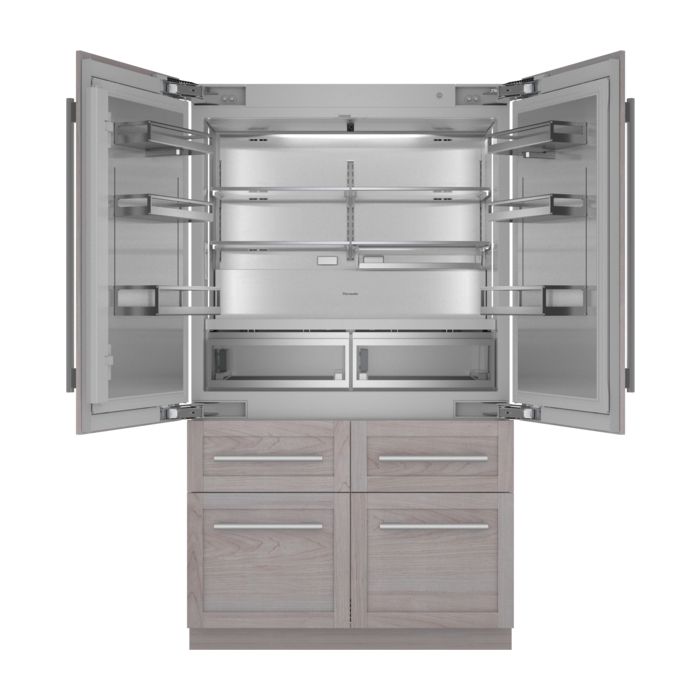 Thermador Freedom Collection 48 Inch Panel Ready Built In 6 Door French Door Smart Refrigerator with 26.7 cu. ft. Total Capacity Internal Water Dispenser and Elevated Dual Ice Makers T48IT100NP PREORD...