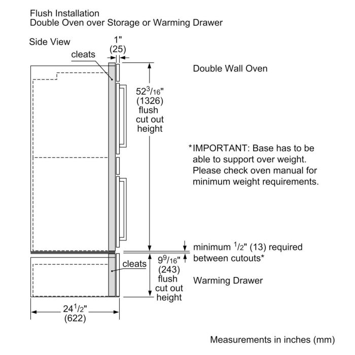Bosch 800 Series 27 Inch Double Electric Wall Oven with ft