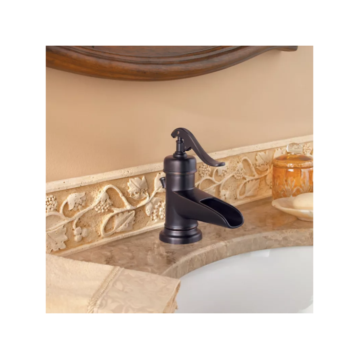 Robinet de lavabo Pfister Ashfield, 1 levier, bronze toscan | Canadian Tire