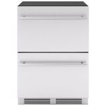 Zephyr Presrv 24-Inch Single Zone Under Counter Refrigerator with Drawers in Stainless Steel PRRD24C1AS