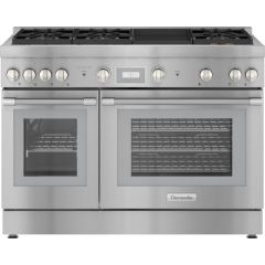 Thermador Pro Harmony  48 Inch Freestanding Professional Dual Fuel Smart Range with 6 Sealed Burners, 6.8 cu. ft. Total Oven Capacity, Self-Clean Mode, Convection Oven, and Griddle PRD486WDHU