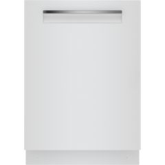 Bosch 500 Series 24 Inch Fully Integrated Built-In Smart Dishwasher with 16 Place Setting 8 Wash Cycles, Flexible 3rd Rack, 44 dBA White SHP65CM2N