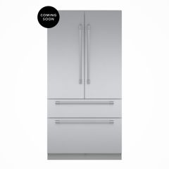 Thermador Freedom Collection 42 Inch Built-In 4-Door French Door Smart Refrigerator with 23.1 cu. ft. Total Capacity, Internal Water Dispenser, and Ice Maker: Professional Stainless Steel T42BT120NS (PREORDER August 2024)