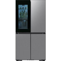 Samsung RF23DB9700QL 36 Inch Counter Depth Stainless Steel 4-Door Flex™ French Door Refrigerator with 23 cu. ft. Capacity, FlexZone™, Beverage Zone™, Slide-In Shelf, Wi-Fi Enabled, Dual Ice Maker, Auto Open Door, Door Alarm, ADA Compliant