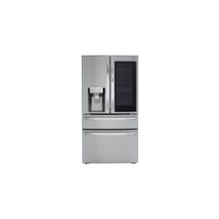 LG LRMVS3006S 36 Stainless Steel Inch Smart French Door Craft Ice™ Refrigerator with 29.5 Cu. Ft. Capacity, InstaView™ Door-in-Door®, Full-Convert™ Drawer, Dual Ice Maker, Child Lock, Door Alarm, Smart Cooling Plus™