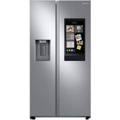 Samsung RS22T5561SR 36 Inch Counter Depth Freestanding Side by Side Stainless Steel Smart Refrigerator with 21.5 Cu. Ft. Total Capacity, Family Hub™, All-Around Cooling, Ice Maker, Filtered Water/Ice Dispenser, and ENERGY STAR® Certified