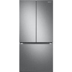 Samsung RF18A5101SR 33 Inch Stainless Steel Counter Depth French Door Smart Refrigerator with 17.5 Cu. Ft. Capacity, Power Cool & Freeze, Twin Cooling Plus, Wi-Fi, Ice Maker, ENERGY STAR Certified, Star-K Certified, and ADA Compliant