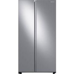 Samsung RS23A500ASR 36 Inch Stainless Steel Counter Depth Freestanding Side by Side Smart Refrigerator with 22.6 Cu. Ft. Total Capacity, Fingerprint Resistant Finish, All-Around Cooling, In-Door Ice Maker, and ENERGY STAR® Certified