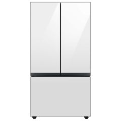 Samsung RF24BB620012 36 Inch  White Glass Counter Depth Smart 3-Door French Door Refrigerator with 24 cu. ft. Total Capacity, AutoFill Pitcher, Dual Auto Ice Maker, Twin Cooling Plus, Wi-Fi Enabled, Customizable Door Colors, ADA Compliant