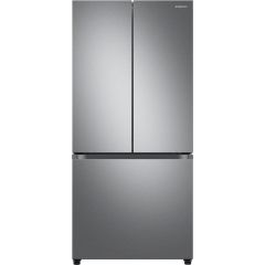 Samsung RF25C5551SR 33 Inch Stainless Steel French Door Refrigerator with 24.5 Cu. Ft. Capacity, Beverage Center, AutoFill Water Pitcher, Dual Ice Maker, Power Cool & Freeze, Door Alarm, Wi-Fi Connectivity, ENERGY STAR Certified, and ADA Compliant