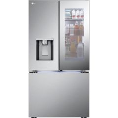 LG LRYKC2606S 36 Inch Stainless Steel Counter-Depth MAX™ Smart French Door Refrigerator with 26 Cu. Ft. Capacity, 4 Split Shelves, UVnano™ Dispenser, 3 Ice Maker, and ADA Compliant: