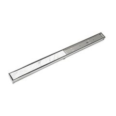 Infinity Drain S-TIF 65 40 Inch Tile Insert Frame Site Sizable Modify Length and Locate Outlet Placement On Site Satin Stainless Complete Kit S-TIF 6540 SS
