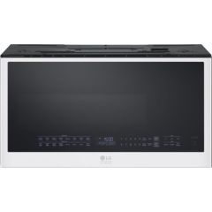 LG Studio MHES1738N 1.7 cu. ft. Capacity Over-the-Range Convection Smart Microwave Oven in Essence White with 950 Watts, 2-Speed 300 CFM Venting System, Air Fry, Steam Cooking, and LED Lighting