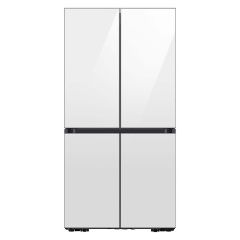 Samsung RF29DB960012 36 Inch White Glass 4-Door Flex™ French Door Refrigerator with 29 cu. ft. Capacity, FlexZone™, Beverage Center™, UV Deodorizing Filter, Wi-Fi Enabled, Dual Ice Maker, Door Alarm, Auto Open Door, Slide-In Shelf