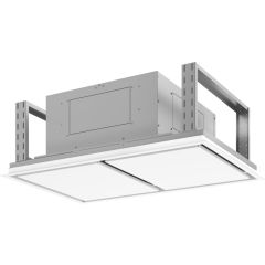 Zephyr ALUE43CWX Lux 43 Inch Island Mount Range Hood with Multiple Blower Options, Wi-Fi Connectivity, Zephyr Connect App Connectivity, Capacitive Touch Controls, BriteStrip™ LED, Aluminum Mesh Filters, CleanAir, Auto Delay-Off, Perimeter Aspiration, Remo