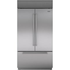 Sub-Zero 42 Inch Built-in French Door Refrigerator Ice Maker Internal Water Dispenser Stainless Steel Door 24.2 cu. ft BI-42UFDID/S/TH (Open Box)