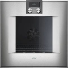 Gaggenau 400 Series 24 Inch Single Electric Wall Oven with 3.2 cu. ft. Convection Oven, Pyrolytic Self-Cleaning, Meat Probe, Star-K Certified Sabbath Handleless Side Swing Door: Right Hinge BO450611 (Open Box)