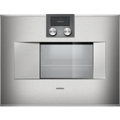 Gaggenau 400 Series 24 Inch Combi-Steam Wall Oven  1.7 cu ft Capacity Right Hinge BS470611 (Open Box)