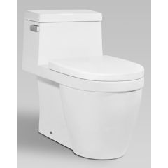 ICERA White Muse One-Piece Toilet Chair-Height, Elongated (Pickup Only)