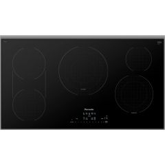 Thermador Masterpiece Series CET366YB 36 Inch Electric Cooktop with 5 Elements, Glass Ceramic Surface, Triple Zone Center Element, Dual Zone Bridge Element, and Illuminated Touch Control