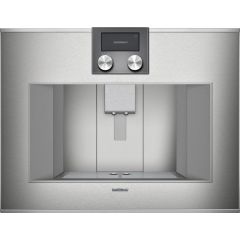 Gaggenau 400 Series 24 Inch Fully Automatic Stainless Steel Built-In Coffee Machine with Automatic Steam Clean, Automatic Rinse, Personalized Beverages CM450710