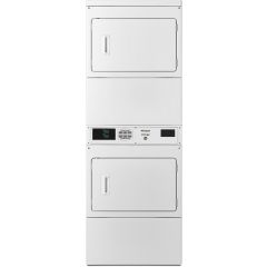 Whirlpool Commercial Laundry 27 Inch Electric Stack Dryer with 7.4 Capacity, Large Door Opening, Card Reader Ready CSP2970HQ