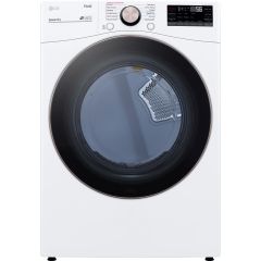 LG DLGX4001W 27 Inch Gas Smart Dryer with 7.4 Cu. Ft. Capacity, 12 Dryer Programs, Sensor Dry, Steam, Wrinkle Care, Dial-A-Cycle  White