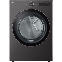 LG 27 Inch Gas Smart Dryer with 7.4 cu. ft. Capacity, 23 Dry Cycles Digital Dial and LCD Display Black Stainless DLGX6501B