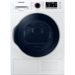 Samsung 24 Inch Electric Dryer with 4.0 Cu. Ft. Capacity, Heat Pump Technology, Smart Care, Reversible Door, Internal Drum Light, 12 Dry Cycles DV22N6800HW (Open Box)