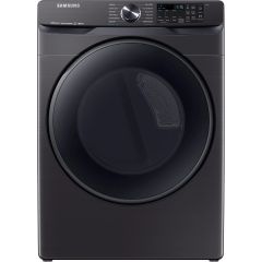 Samsung 27 Inch Gas Smart Dryer with 7.5 Cu. Ft. Capacity, Wi-Fi, Bixby Enabled Front Load Black Stainless Steel DVG50R8500V