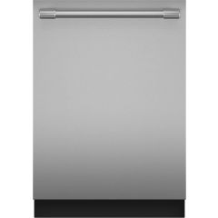 Thermador Emerald Series DWHD640EFP 24 Inch Fully Integrated Smart Dishwasher with 16 Place Setting Capacity, 8 Wash Cycles, and Chef's Tool Drawer® 3rd Rack: Stainless Steel - Professional Handle