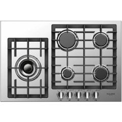 Fulgor Milano 400 Series 30 Inch Gas Cooktop with 5 European Sealed Burners F4GK30S1 