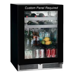 Perlick C-Series Panel Ready 24 Inch Built-In Undercounter Beverage Center with 16 Wine Bottle Capacity, 5.2 cu. ft. HC24BB-4-4R
