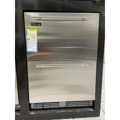 Perlick Signature 24 Inch Built-in Undercounter Refrigerator Drawers with 5.2 cu. ft. Capacity, 2 Adjustable Wire Shelves, Commercial Stainless Steel Construction, 1,000-BTU Compressor Stainless Steel HP24RS-3-5 (Open Box)