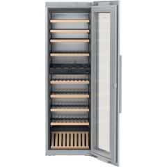 Liebherr 24 Inch Panel Ready Dual Zone Wine Cabinet with 80-Bottle Capacity, Presentation Shelf, UV Protection, SoftSystem, Touch Control, 10 Beech Wood Shelves, LED Lighting, Activated Charcoal Filter, 36 dBA HW-8000 (Open Box)