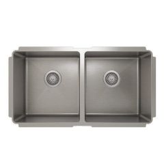 Julien ProInox Kitchen Sink 50/50 Stainless Steel 33"X18"X10" IH75-UE-331810