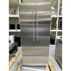 Liebherr HCB-2082 36 Inch Panel Ready 4-Door French Door Refrigerator with 18.9 cu ft Capacity, BioFresh Crisper Drawers, Duo Cooling System, Ice Maker, Super Cool, Super Frost, SoftSystem, LED Light Columns, No Frost Performance Glass Shelving (Open Box)