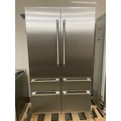 Thermador T48BT120NS 48 Inch Built-In 6-Door French Door Smart Refrigerator with 26.7 cu. ft. Total Capacity, Internal Water Dispenser, and Ice Makers: Professional Handle (Open Box)