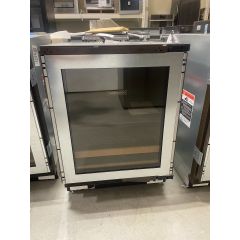 Sub-Zero DEU2450BG/R 24 Inch  Built-In Under Counter Smart Beverage Center with 5.5 cu. ft. Capacity, 2 Adjustable Glass, Upright Beverage Shelf, Door Alarm, Star-K Energy Star Right Hinge Panel Ready(Open Box)