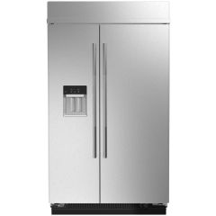 JennAir RISE™ JBSS48E22L 48 Inch Counter Depth Built-In Side by Side Refrigerator with 29.5 Cu. Ft. Total Capacity, Daring Obsidian Interior, Precision Temperature Management™ System, Storage Drawer, Ice Maker, Filtered Water/Ice Dispenser, STAR K Certifi