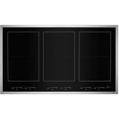 JennAir Lustre Stainless Series 36 Inch Induction Cooktop with 6 Element Burners, Magnetic Induction, Pan Detection, Razor-Fine Edge Installation JIC4736HS 