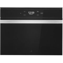 JennAir Noir JMC6224HM 24 Inch Single Speed Smart Electric Wall Oven with 1.4 Cu. Ft. Capacity, Convection & Microwave Combination Cooking, Add 30 Seconds, Add a Minute, Defrost, Favorites, Keep Warm, Pause Mode, Pizza, Popcorn, and Reheat (Open Box)