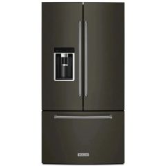 KitchenAid 36 Inch Counter Depth Freestanding French Door Refrigerator with 23.8 cu. ft. KRFC704FBS 
