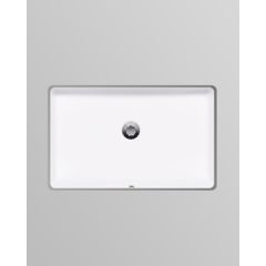 ICERA White KARO Undermount Lavatory, 20" ADA-compliant, Three Hole Overflow